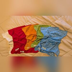 Colorful Kids Cloth Swim Diaper Set